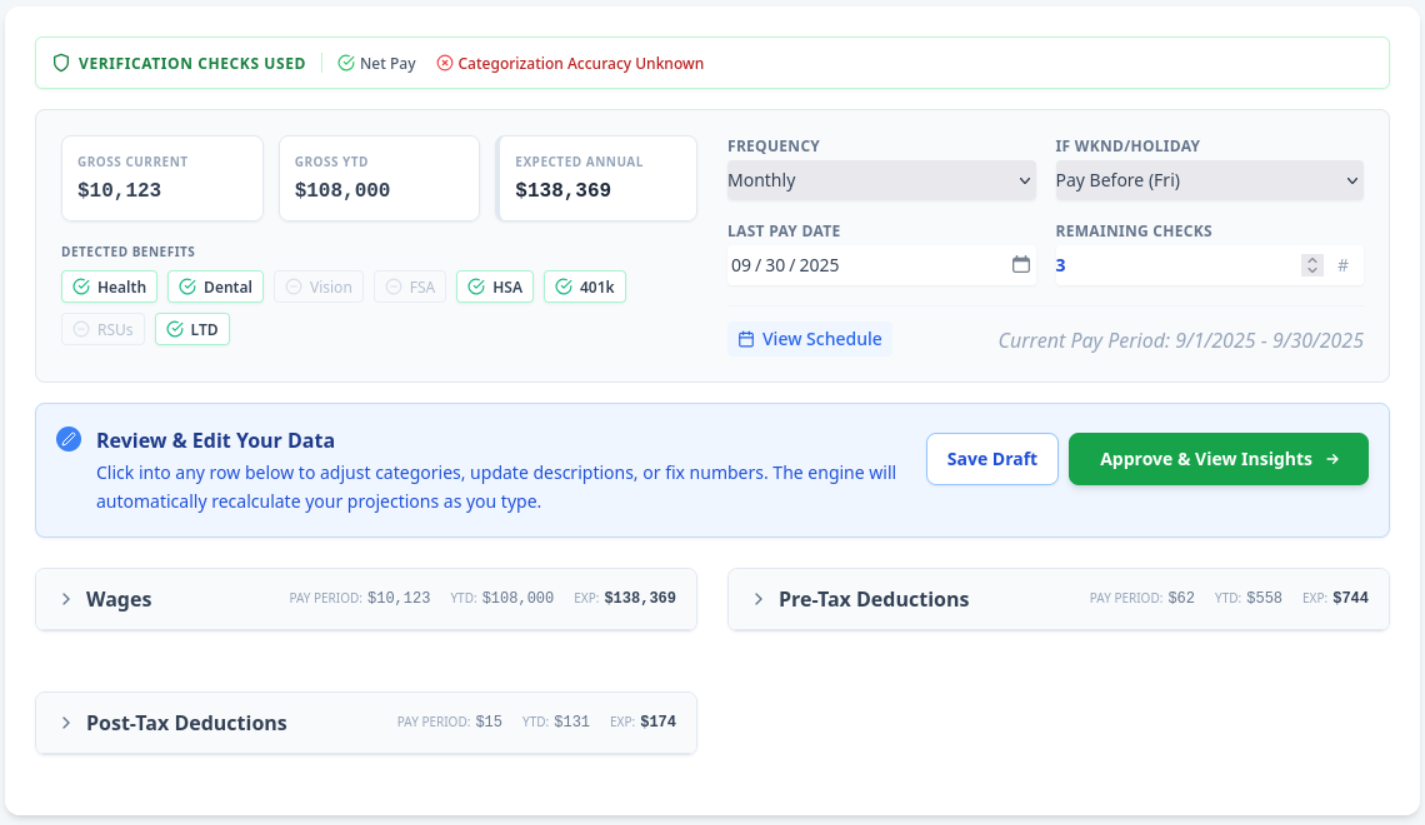 Paystub Analysis Tool